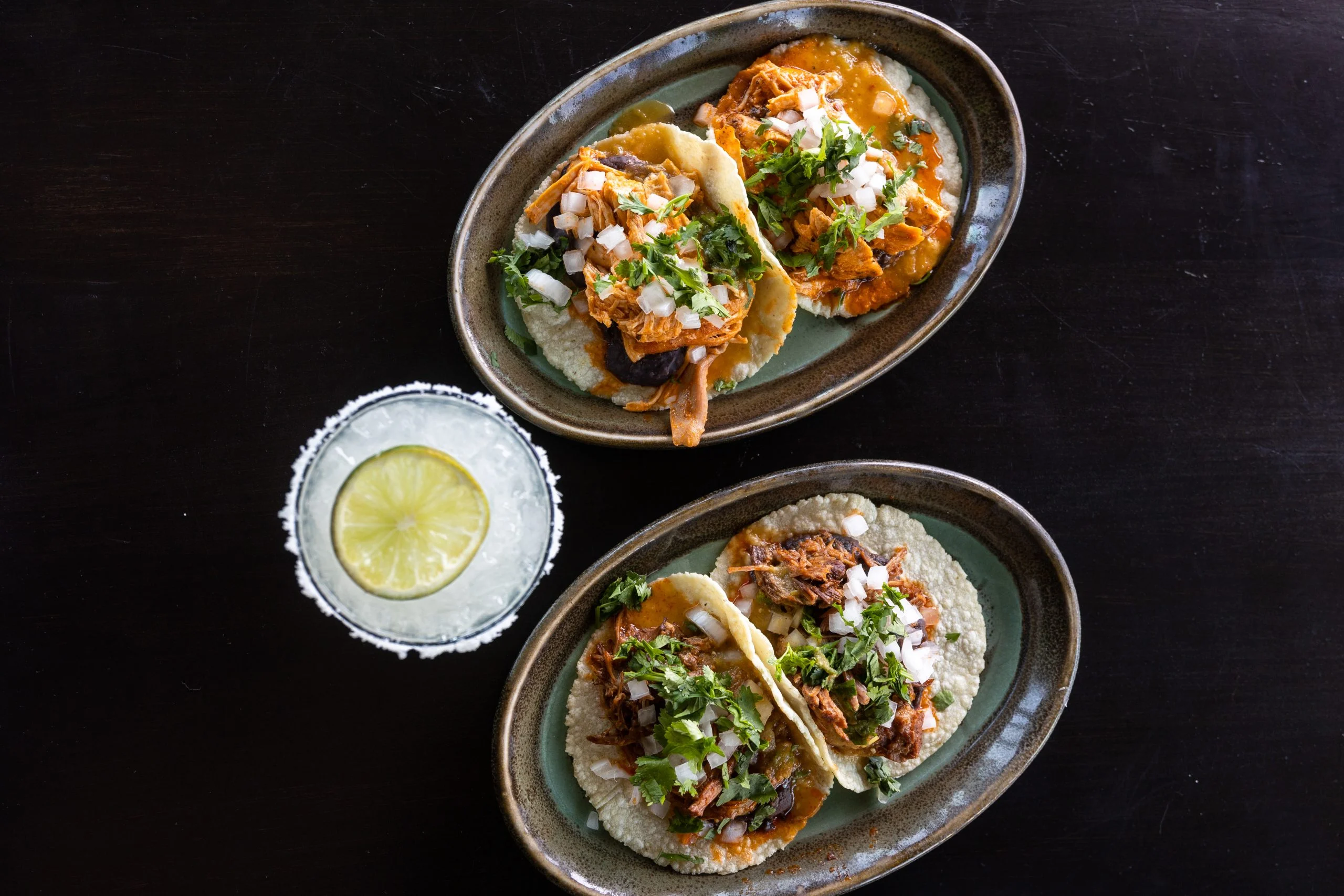 Carne asada taco in Las Vegas served at La Neta Cocina with marinated steak, cilantro, and pickled onion.